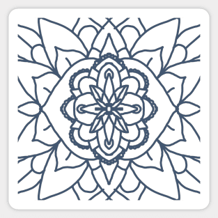 quad boho mandala Sticker